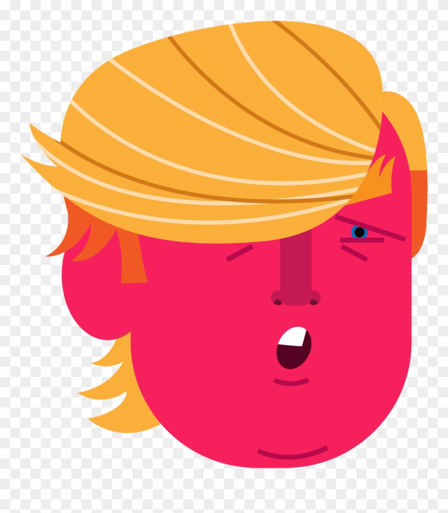 He's A New York Icon, And Like The Knicks, People Either - Trump Flat Icon Clipart