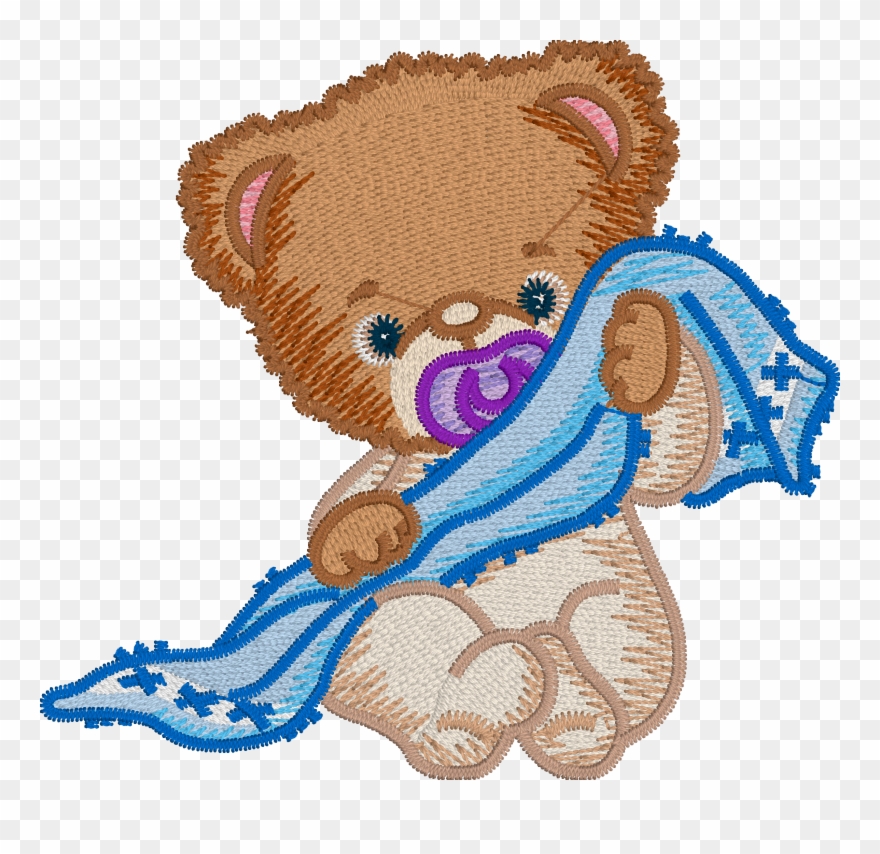 Teddy Bear Embroidery Design Without Embrilliance Enthusiast's - Convert It, Mac Clipart
