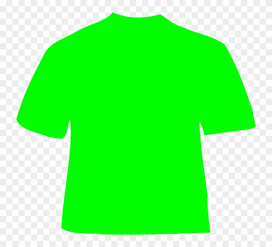 Tshirt Clipart Green Shirt - Green Shirt Transparent Background - Png Download