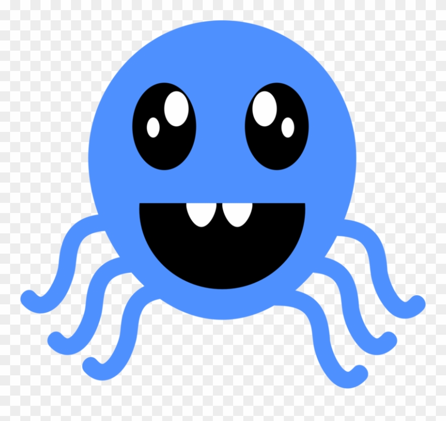 Octopus Computer Icons Diagram Black And White - Clip Art - Png Download