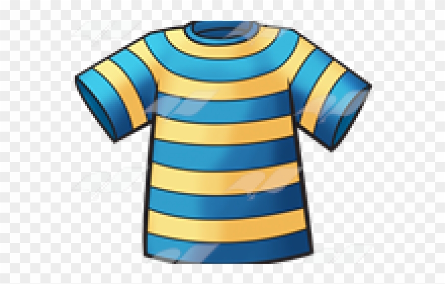 Tshirt Clipart Striped - Active Shirt - Png Download