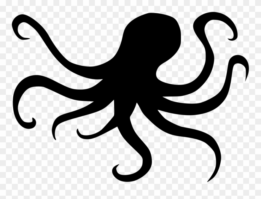Vector Tentacles Octopus Svg Free Stock - Octopus Png Clipart