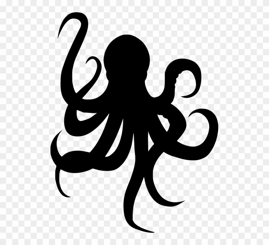 Collection Of Free Fernticle - Octopus Silhouette Drawing Clipart
