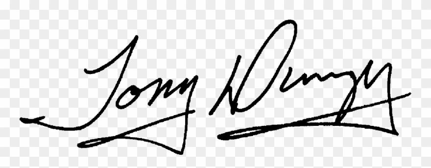 Clip Arts Related To - Signature Tony - Png Download