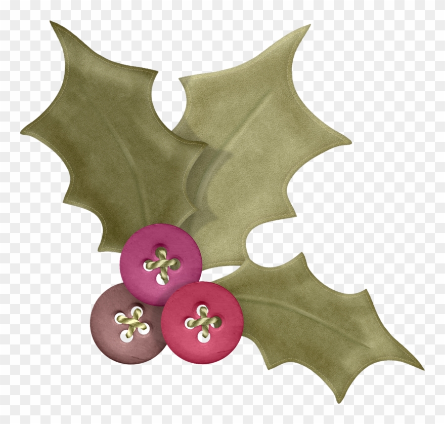 Holly 1 Maryfran - Digital Stamp Clipart