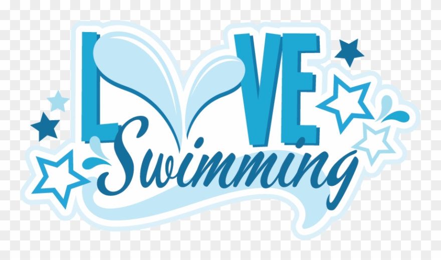Love Svg Scrapbook Title Files Swim Team - Swim Team Clipart - Png Download