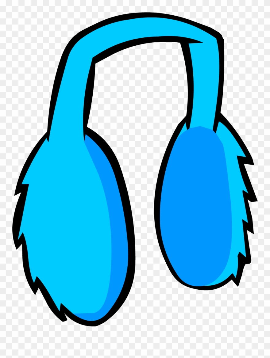 Scarf Clipart Club Penguin - Club Penguin Earmuffs - Png Download