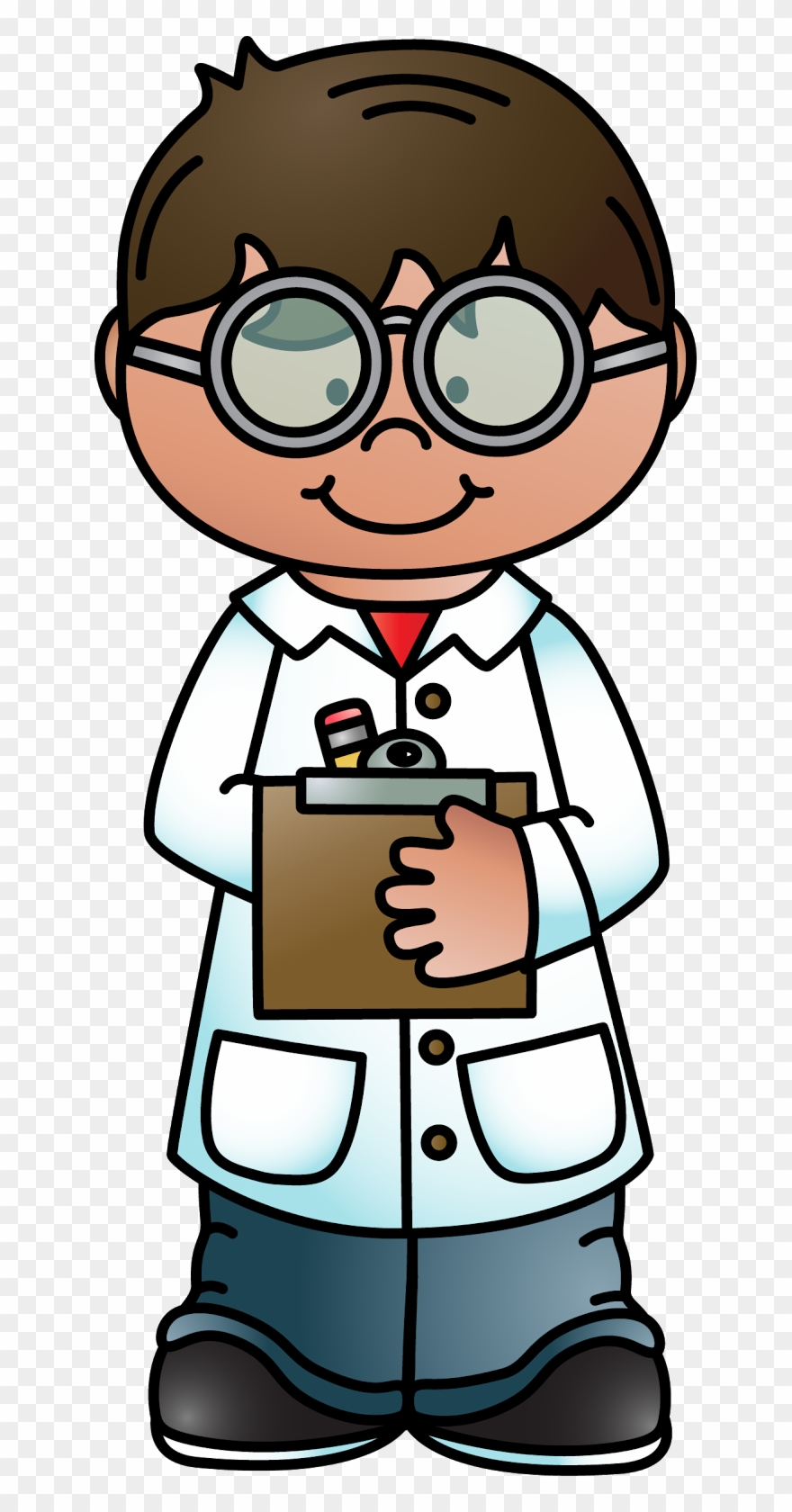 Melonheads Clipart - Scientist Taking Notes Clipart - Png Download
