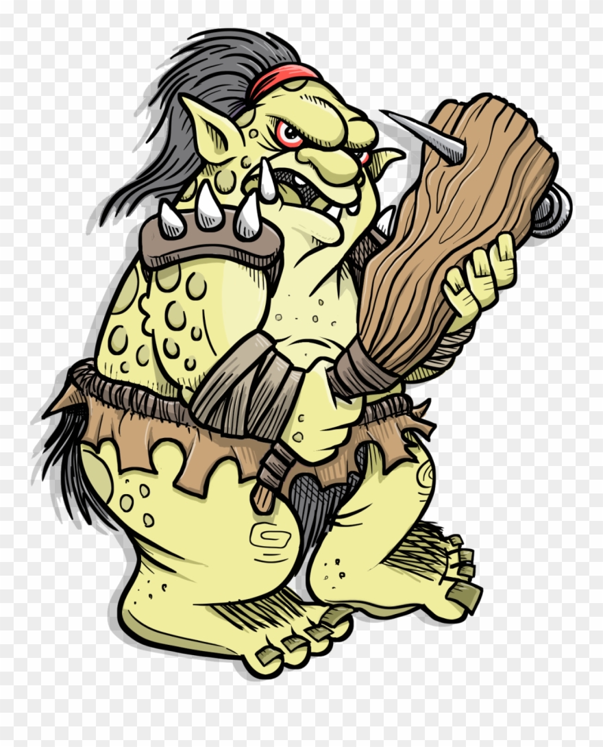 Orc Clipart Troll Bridge - Revenge Of The Blood Thirsty Giant - Png Download