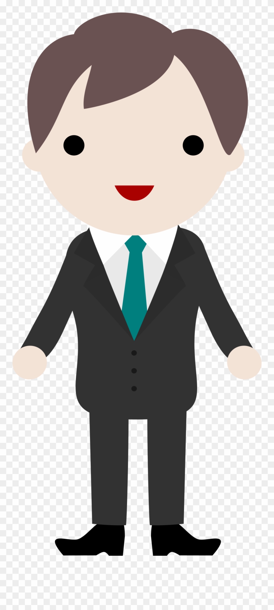 Big Image - Boy Suit And Tie Clipart - Png Download
