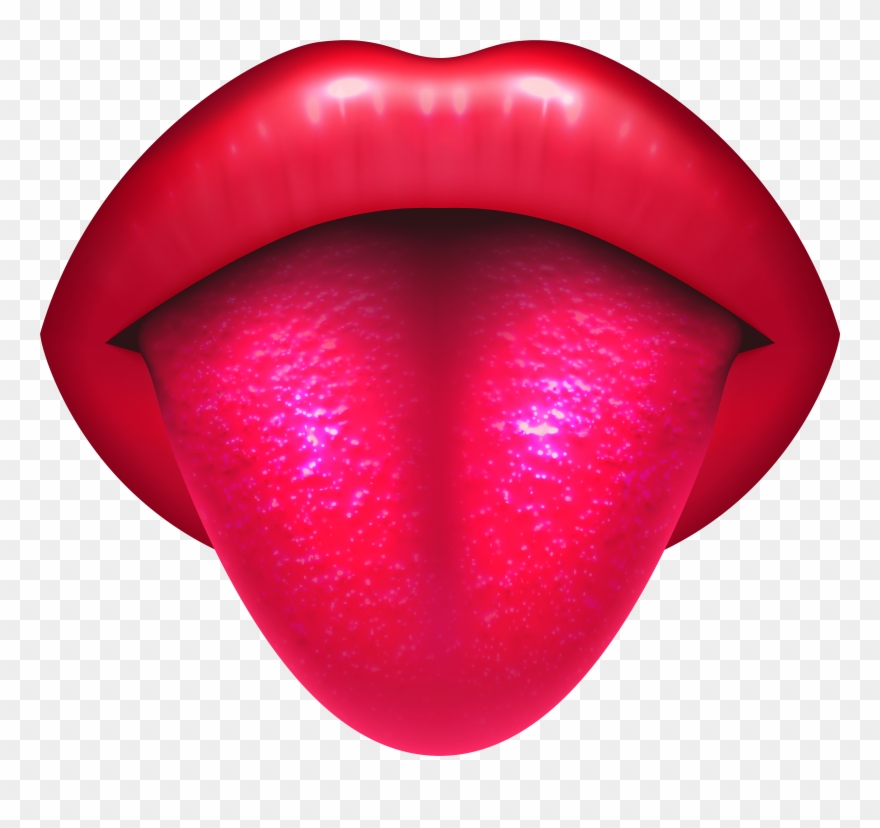 Mouth With Protruding Tongue Png Clip Art - Clip Art Transparent Png