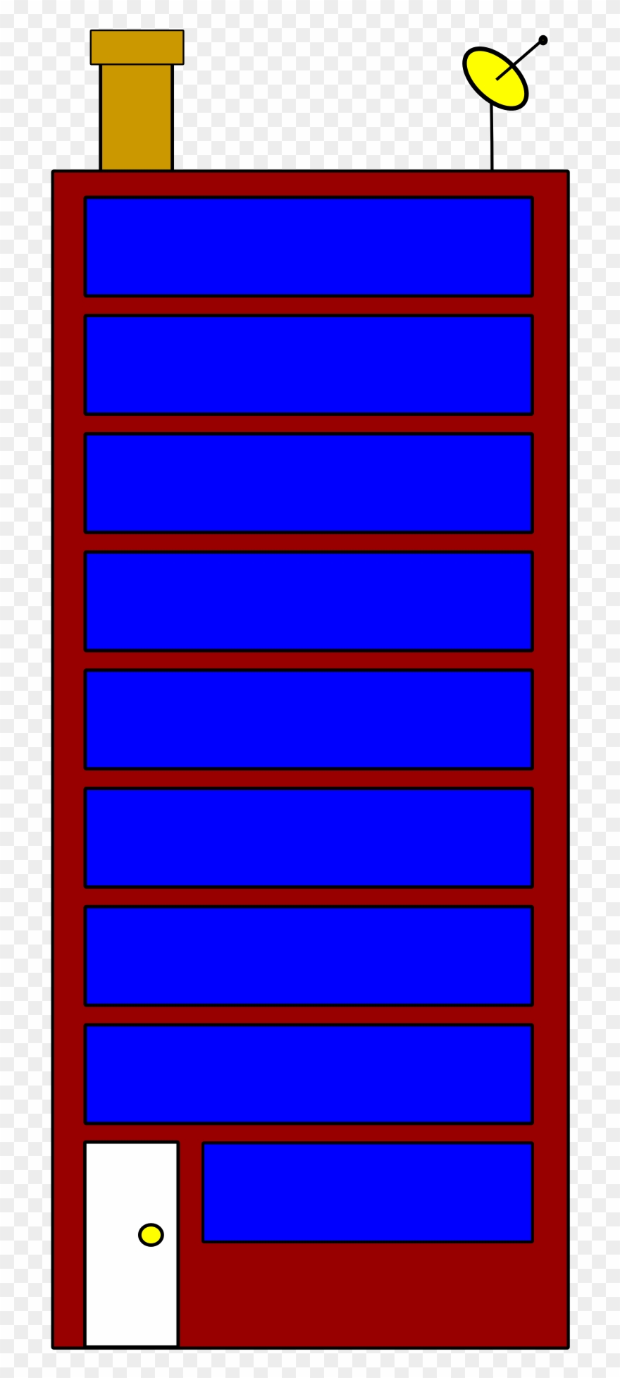 Flat Town Cliparts - Clip Art - Png Download