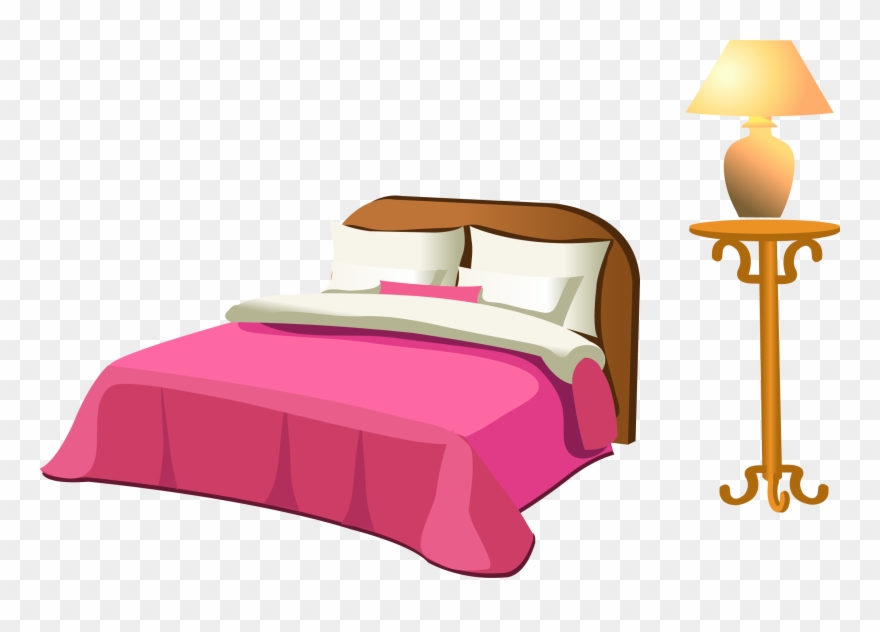 Table Clip Bed Clipart Library - Imagenes De Cama En Ingles - Png Download