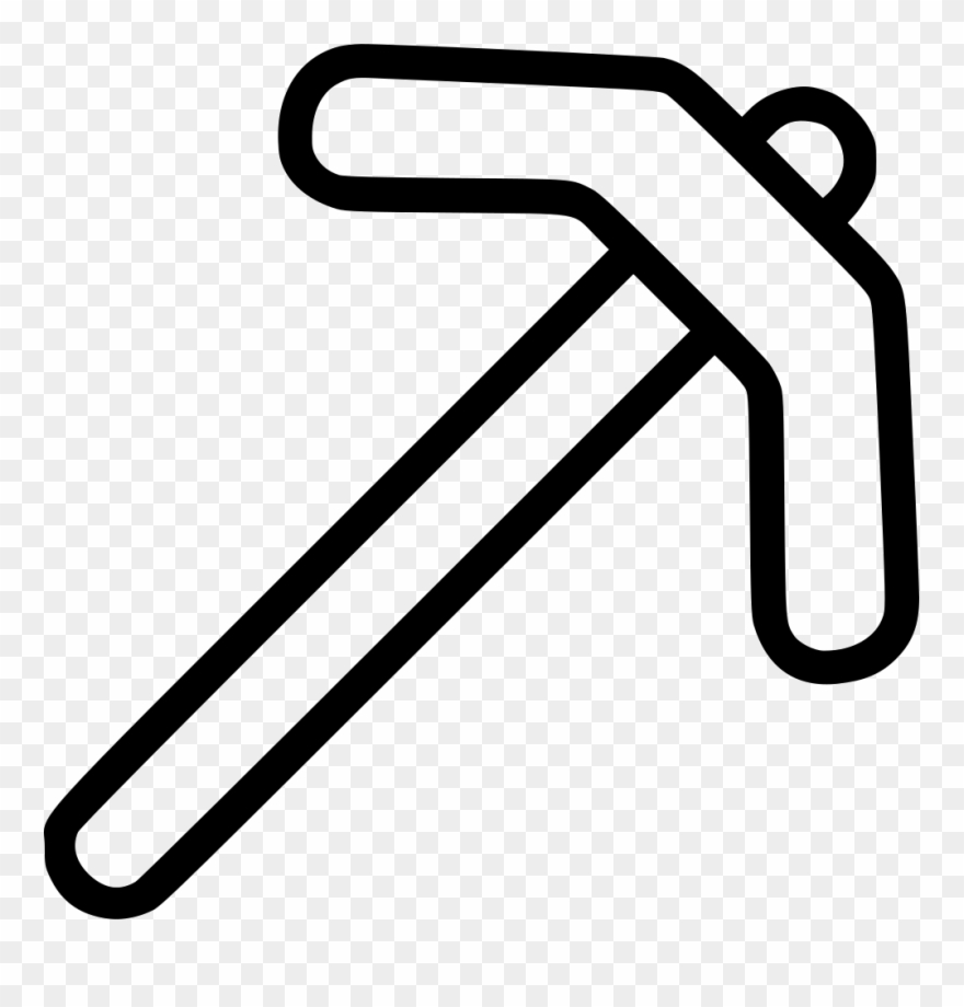 Minecraft Clipart Svg - Minecraft Pickaxe Svg - Png Download