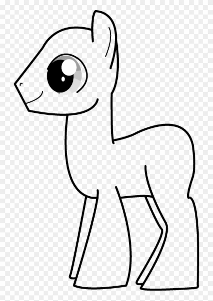 Pony Template - My Little Pony Boy Template Clipart