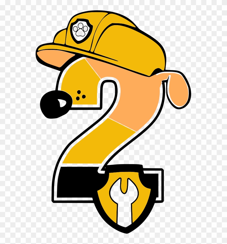 Rubble Paw Patrol Number 2 Rab - Film Clipart