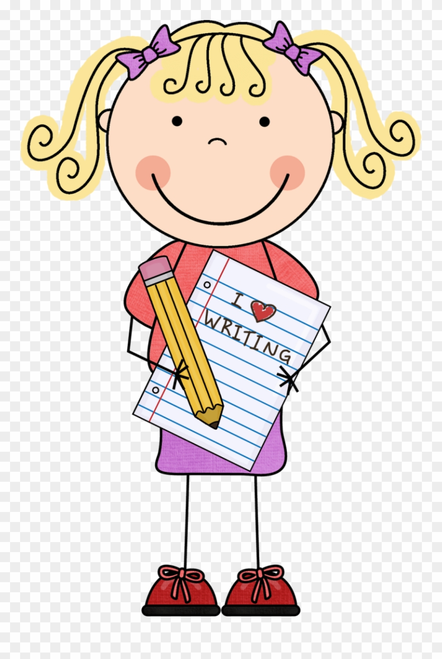 Free Clipart Image Of Children Napping On A School - Student Writing Clip Art - Png Download
