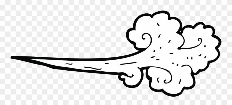 Cartoon Wind Royalty Free Clip Art Painted - Cartoon Wind - Png Download