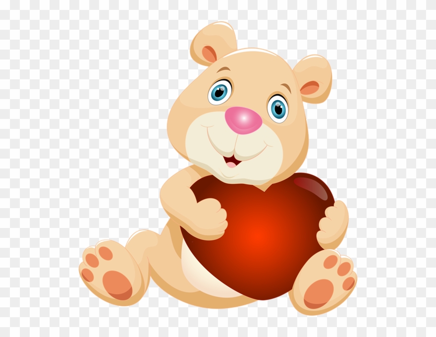 Pin By Angie Pantoja Mendez On Ositos - Teddy With Heart Png Clipart