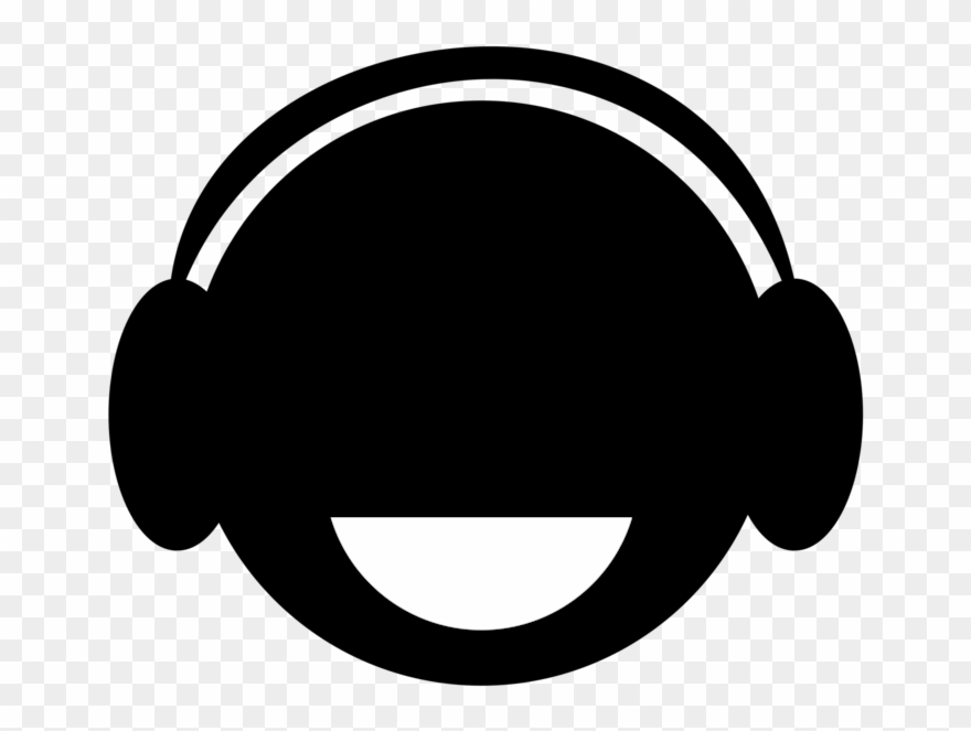 Music Listening Light Headphones Magnifying Glass - Music Clipart