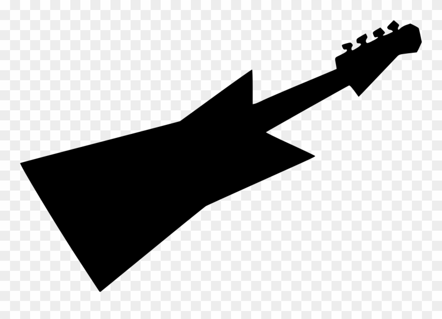 Guitar Rock And Roll Musical Instruments - Clip Art - Png Download
