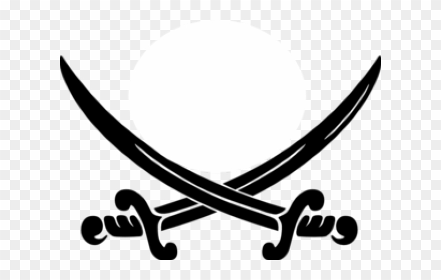 Logo Clipart Sword - Pirate Clip Art - Png Download