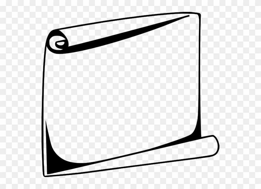 Scroll Png Black And White Clipart