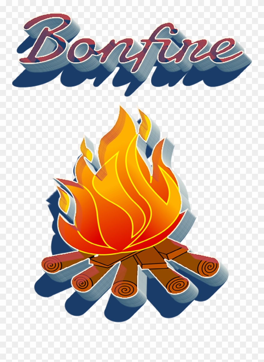 Graphic Black And White Bonfire Clipart Logo - Graphic Design - Png Download