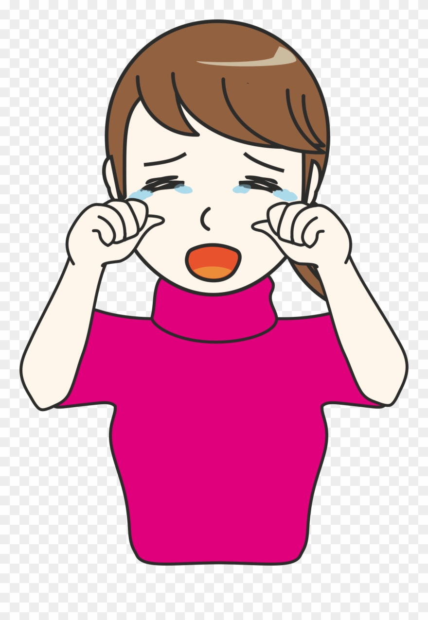 Computer Icons Crying Drawing Woman Smiley - Crying Clipart - Png Download