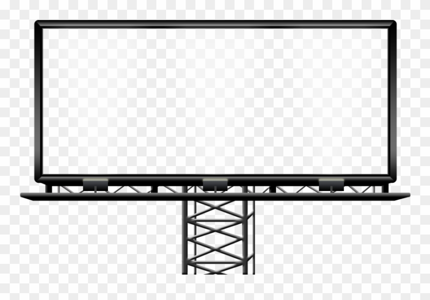 Blue Ridge Mountains Clipart - Transparent Billboard - Png Download