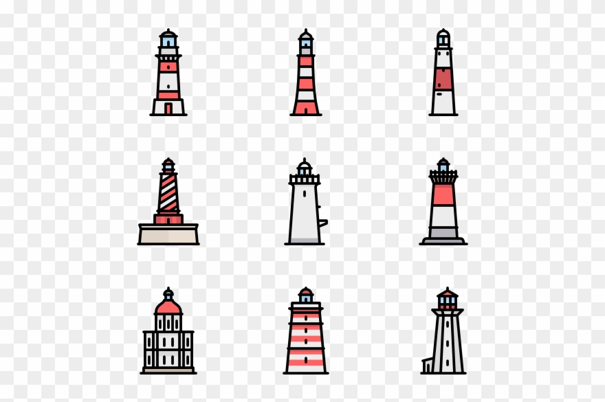 Free Lighthouse Png Svg Black And White - Lighthouse Vector Clipart
