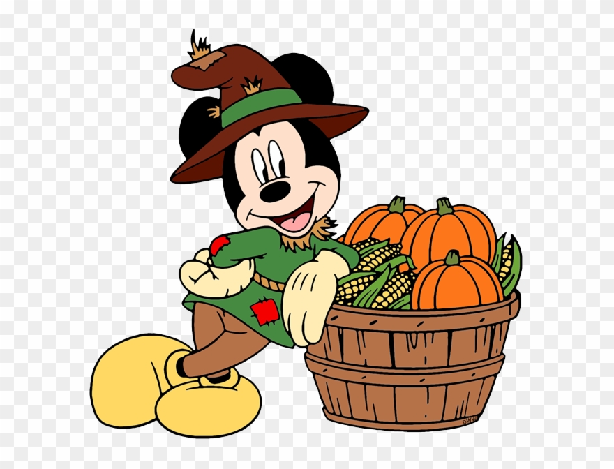 Halloween Clip Art - Disney Scarecrow Mickey Bean Bag - Mouseketoys Tag - Png Download