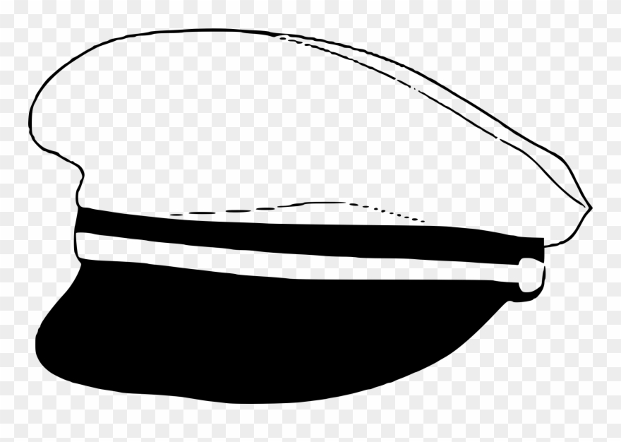 Clip Black And White Library Captains Big Image Png - Clip Art Captain Hat Transparent Png