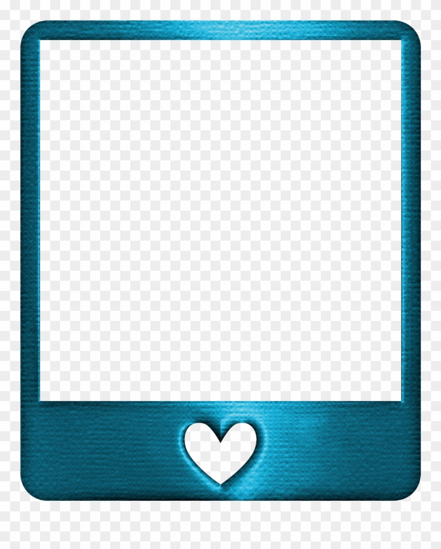 Metallic Style Transparent Blue - Blue Photo Frames Transparent Clipart