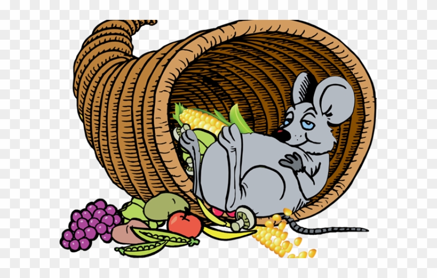 Cornucopia Clipart Pretty - Happy Thanksgiving Clip Art - Png Download