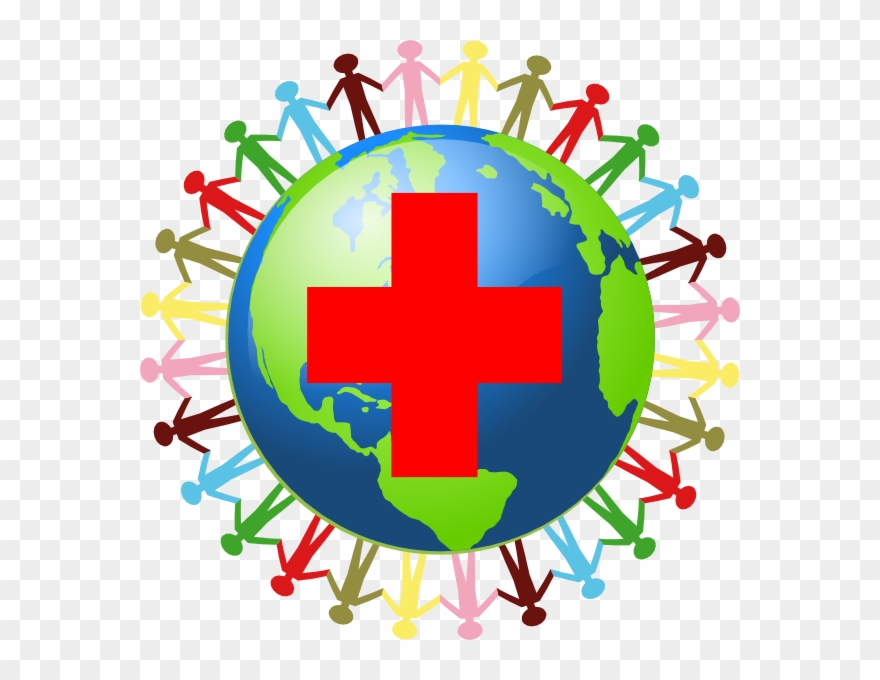 Globe With Red Cross Clipart