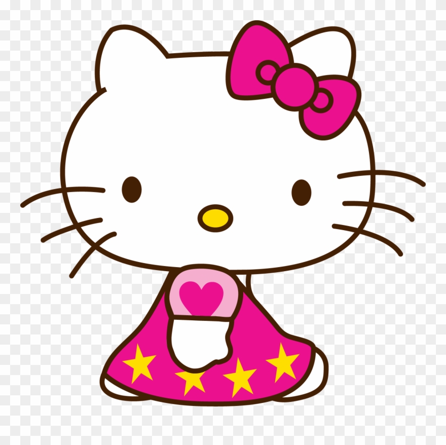 More Views - Hello Kitty Face Png Clipart