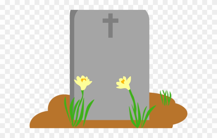 Gravestone Clipart Rip Cross - Cemetery Clipart - Png Download
