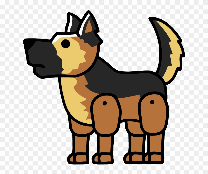 German Shepherd - Scribblenauts Remix All Animals Clipart