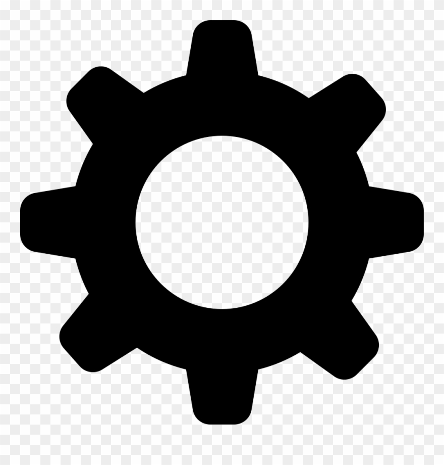 Black And White Stock Png Icon Free Download - Settings Png Clipart