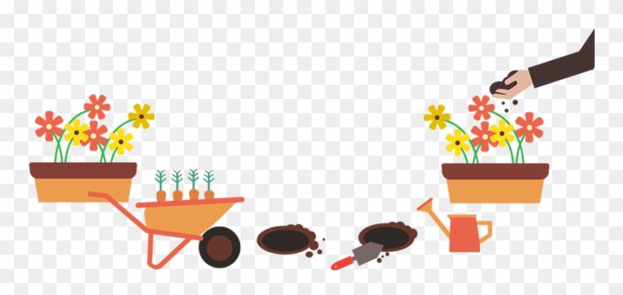 Landscape Clipart Horticulturist - Gardening Transparent - Png Download