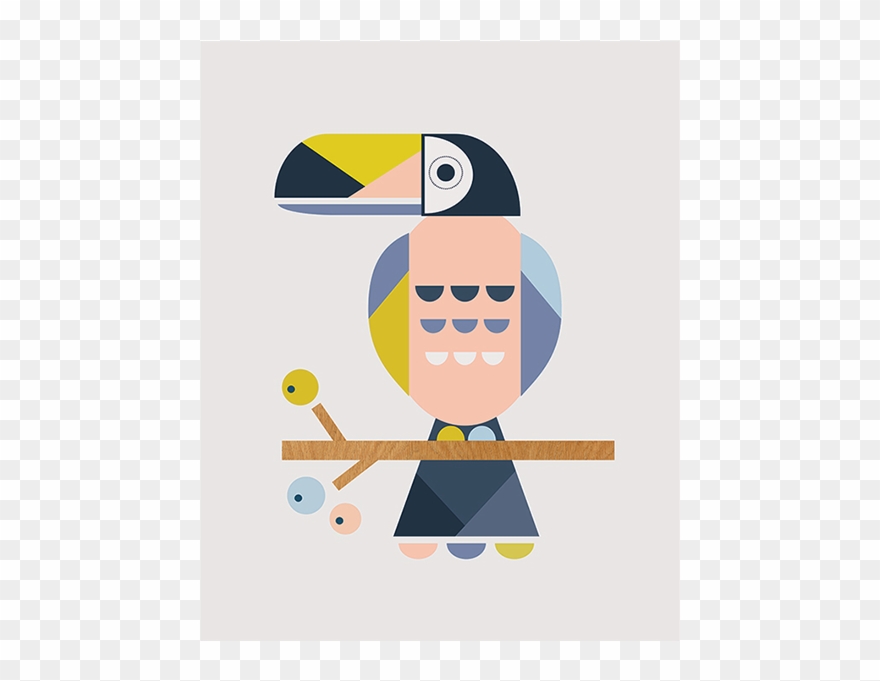 Little Design Haus Create Scandi-inspired Designs Using - Gerahmtes Poster „toucan Von Little Design Haus, Kunstdruck Clipart
