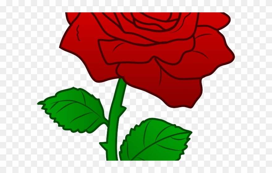 White Rose Clipart One White - Clip Art Of Rose - Png Download