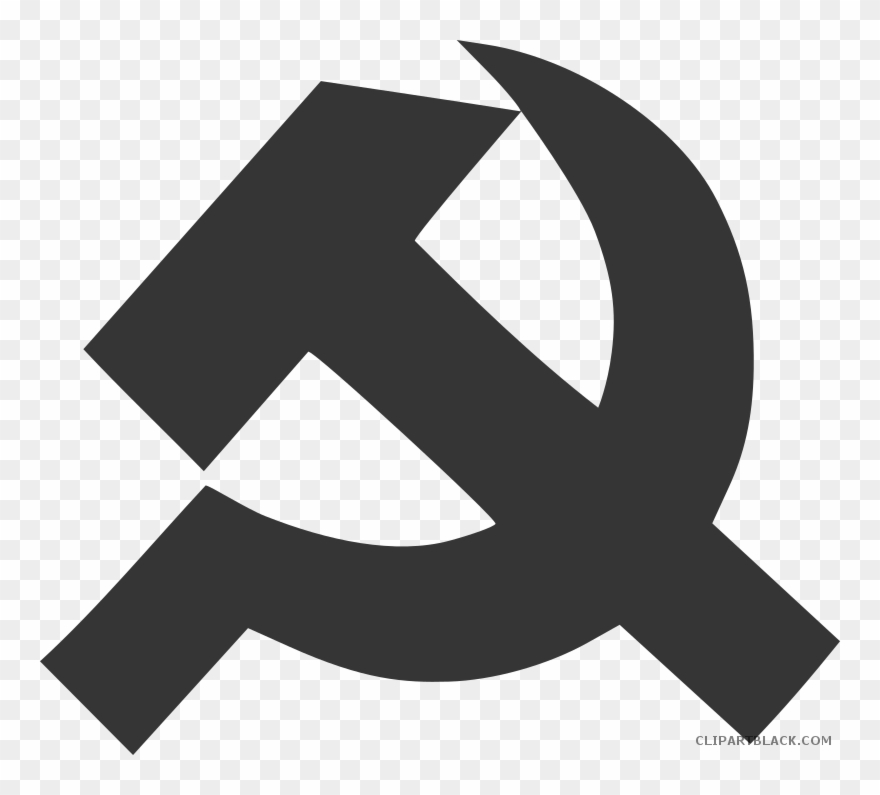 Of Clipartblack Com Tools Free Black White - Hammer And Sickle Clip Art - Png Download
