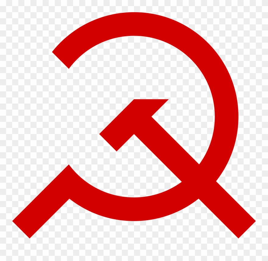 Scythe And Hammer - Hammer And Sickle Clipart - Png Download