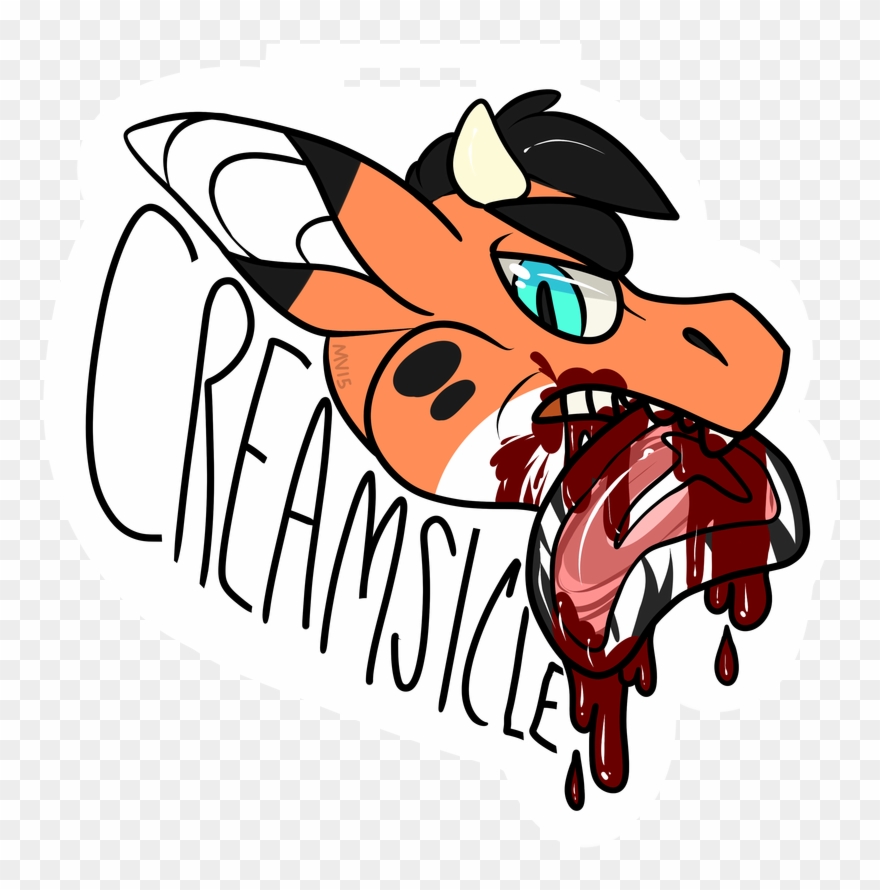 Steak Badge - Creamsicle - Illustration Clipart