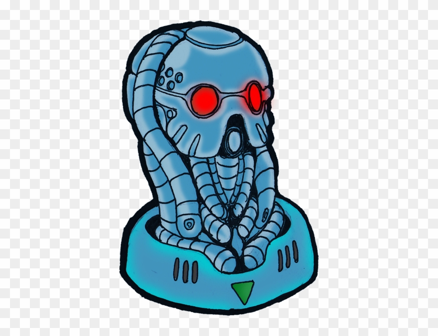 Squid Robot Head Clipart
