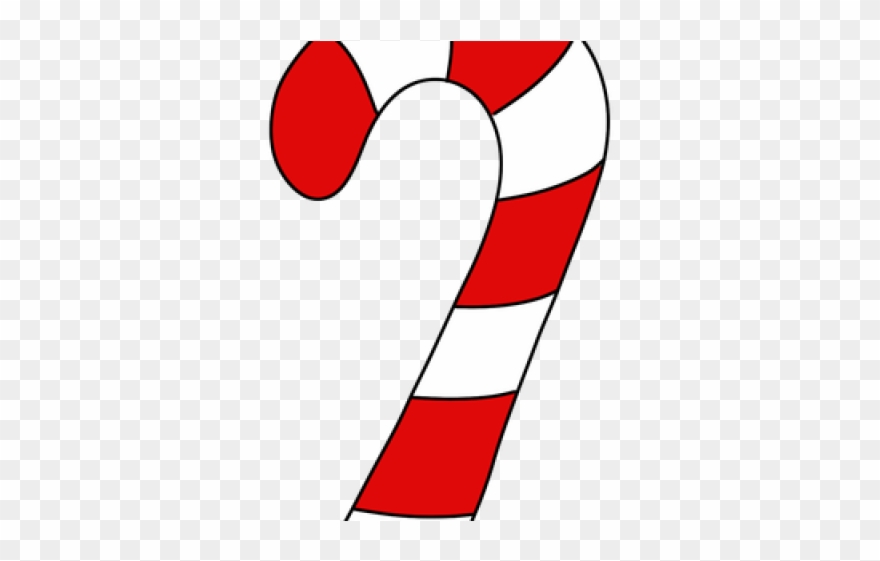 Candy Cane Clipart Transparent Background - Candycaneclipart - Png Download
