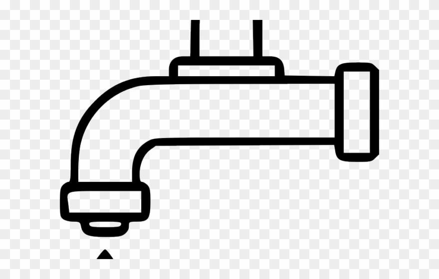 Tap Clipart Transparent - Desenho De Uma Torneira Pingando - Png Download