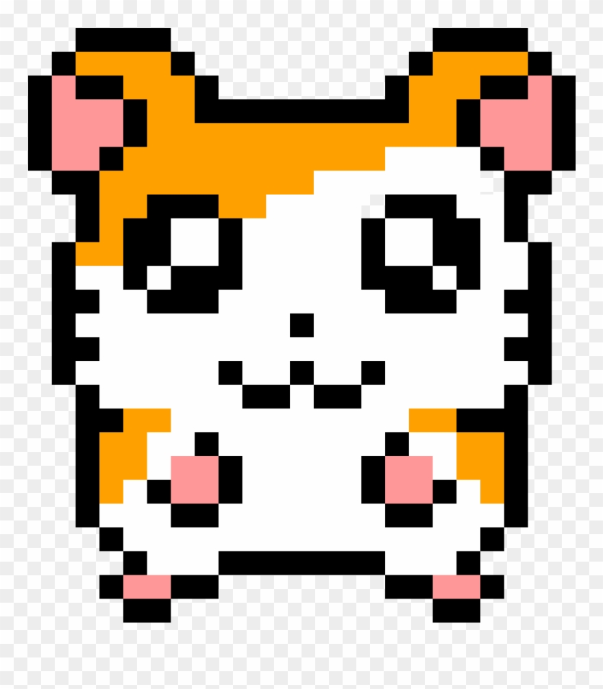 Hamster - Easy Cute Pixel Art Clipart